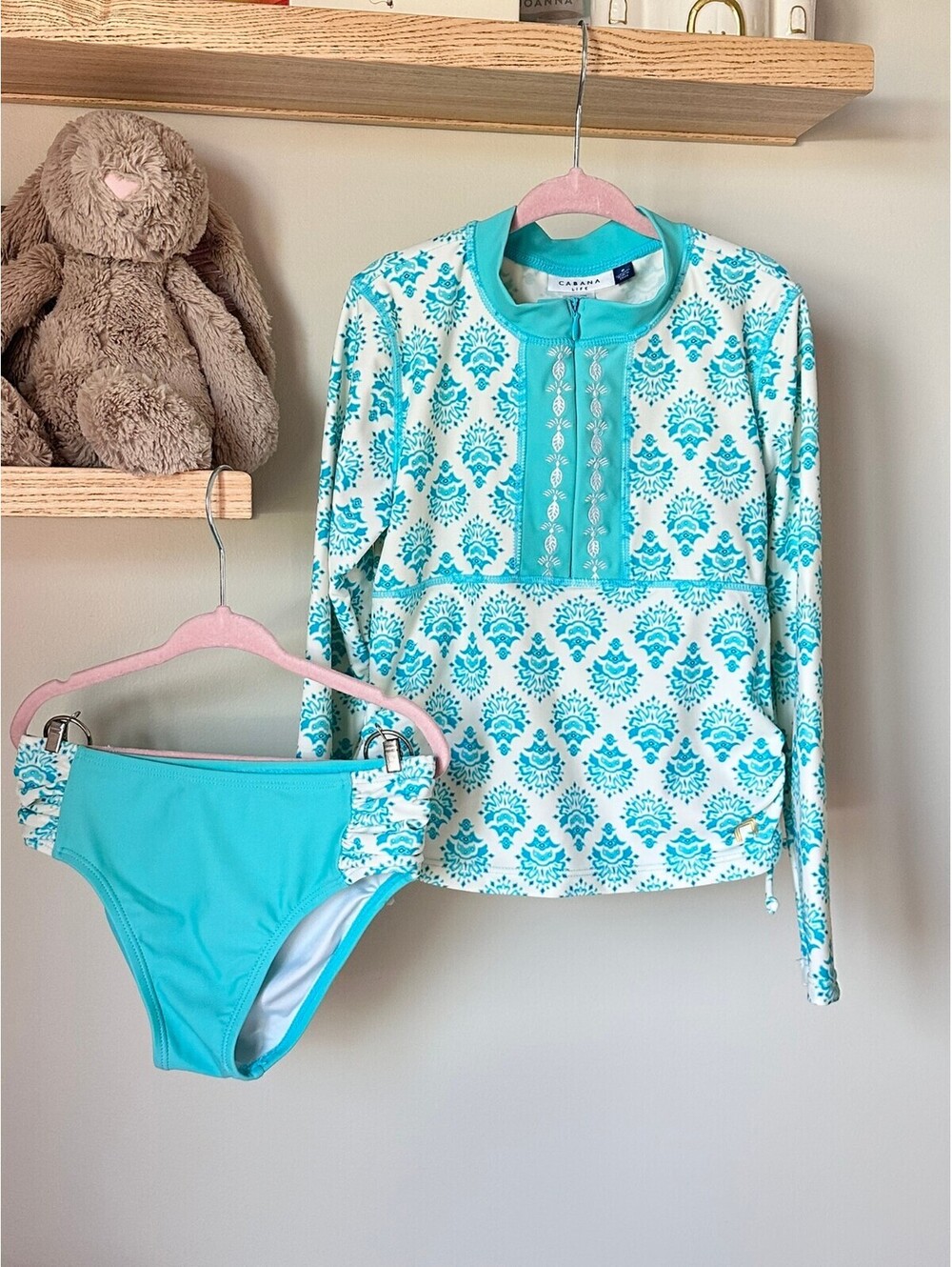 Cabana Life Amalfi Coast Rash Guard and Swim Bottom - Sz 6